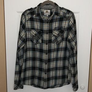 Ed Hardy Plaid Flannel‎ Shirt